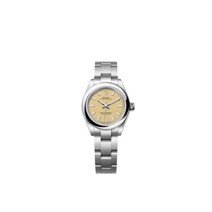Rolex Oyster Perpetual28 Beige Index Dial Stainless Steel Oyster Bracelet Ref. 276200