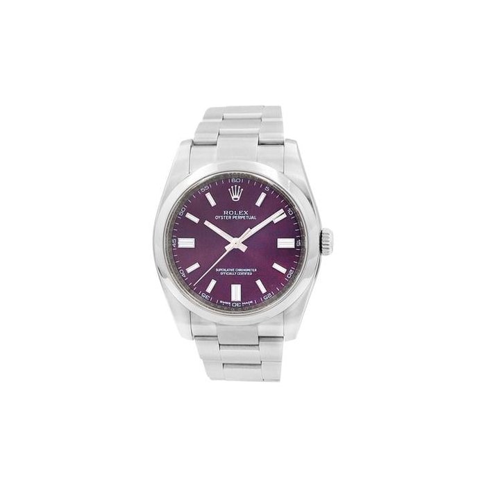 Rolex Oyster Perpetual36 2015 Stainless Steel 36mm Purple "Red Grape" Dial 116000
