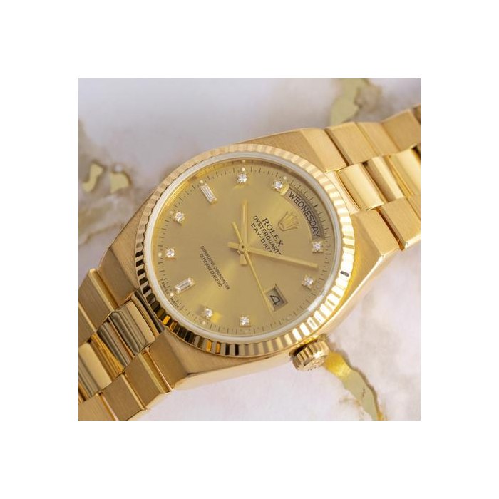 Rolex Day-Date Oysterquartz1982 Full Set 19018 18k Gold 36mm