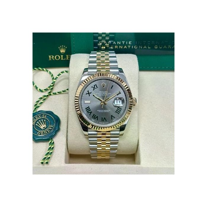 Rolex DatejustUnworn 2026 41mm Two-Tone Yellow Gold "Wimbledon" Dial Ref. 126333