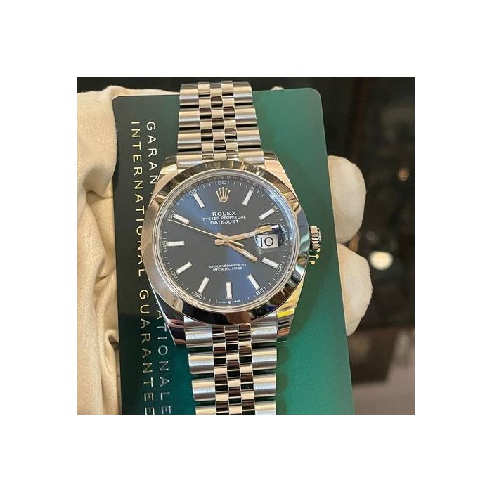 Rolex Datejust41 Blue dial NEW/UNWORN jubilee Bracelet Ref. 126300