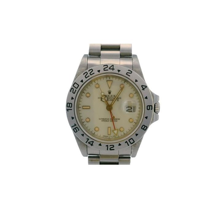 Rolex Explorer II16550 Cream Dial Vintage Mens Watch