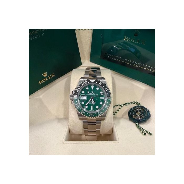 Rolex GMT-Master II2025 GMT Master II "Sprite" 40mm 18K White Gold Oyster Ref. 126729VTNR