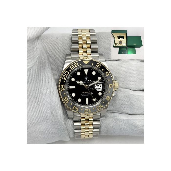 Rolex GMT-Master II2025 Rolex GMT-Master II Zombie 126713GRNR 40MM Black Two-Tone 18K Yg B/pGMT-Master II
