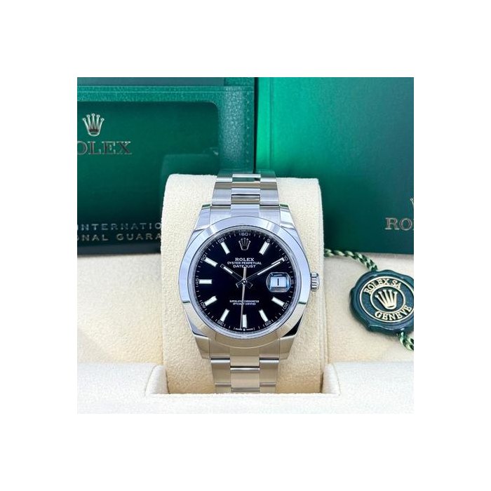 Rolex DatejustUnworn 2026 Datejust 41mm Black Oyster 126300-0011 Full set