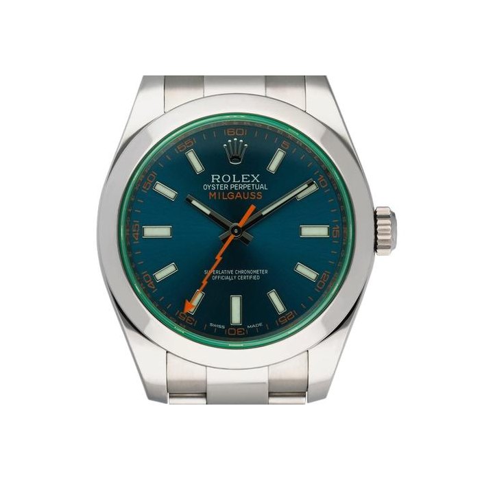 Rolex Milgauss116400GV Blue Dial Mens Watch