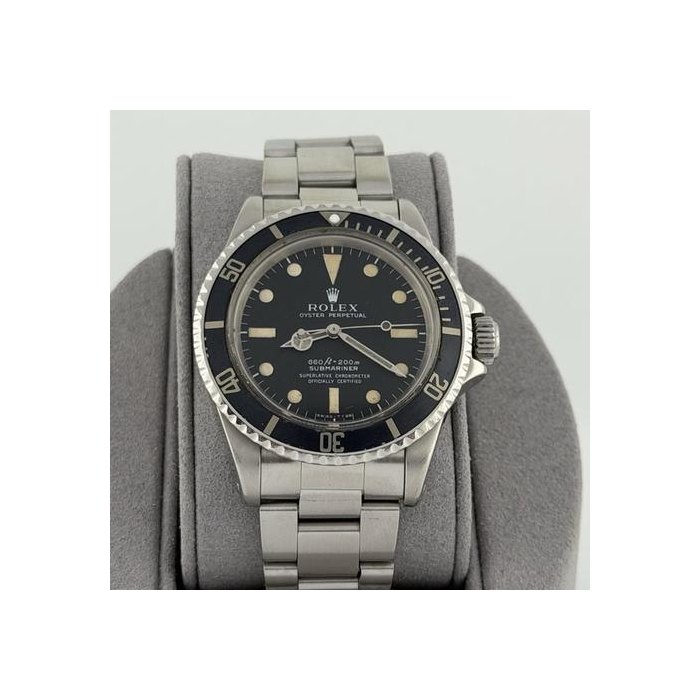 Rolex Submariner (No Date)Vintage Rolex Submariner No Date 5512 40mm Black Patina Dial Stainless Steel