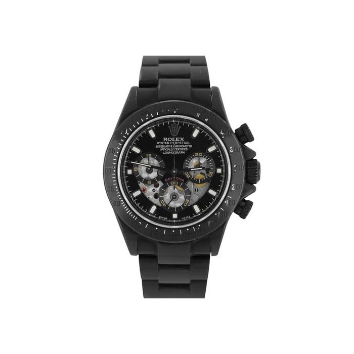 Rolex DaytonaCosmograph BLACK PVD COATED Stainless Steel 40mm 116520 Watch