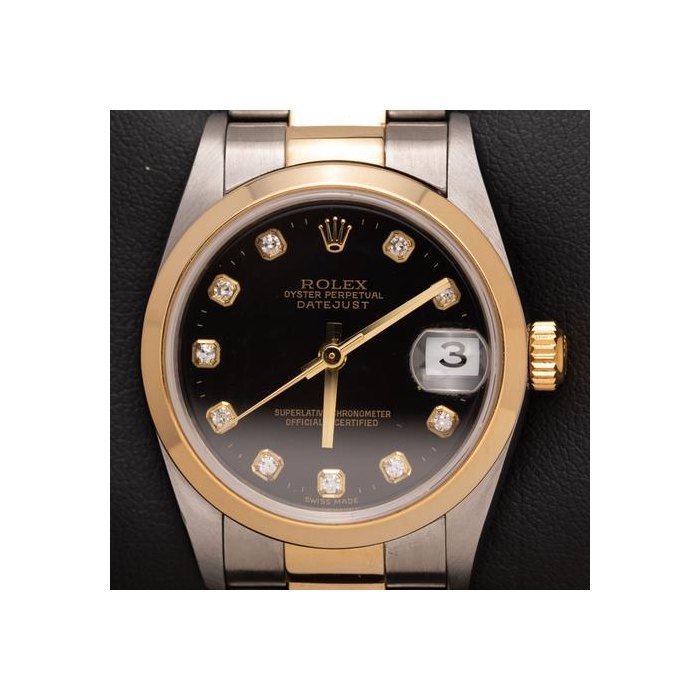 Rolex Datejust31 Black Diamond Dial Appraisal Certificate Ref. 178243