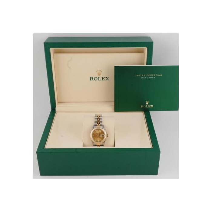 Rolex Lady-Datejust69173 Lady-Datejust 26mm Champagne Index Dial Jubilee Bracelet Box 1994