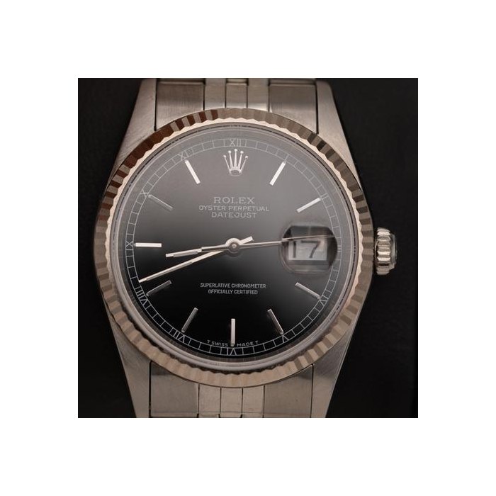 Rolex Datejust36 Black Index Dial Appraisal Ref. 16013