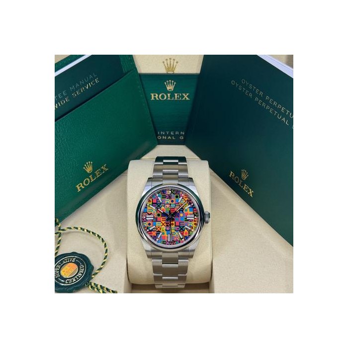 Rolex Oyster PerpetualUnworn 2026 Oyster Perpetual 41mm Steel Multicoloured Jubilee Motif 134300-0010