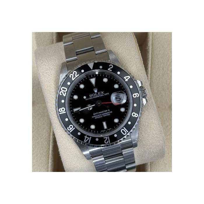 Rolex GMT-Master II16710 Black Bezel 40mm Steel Oyster