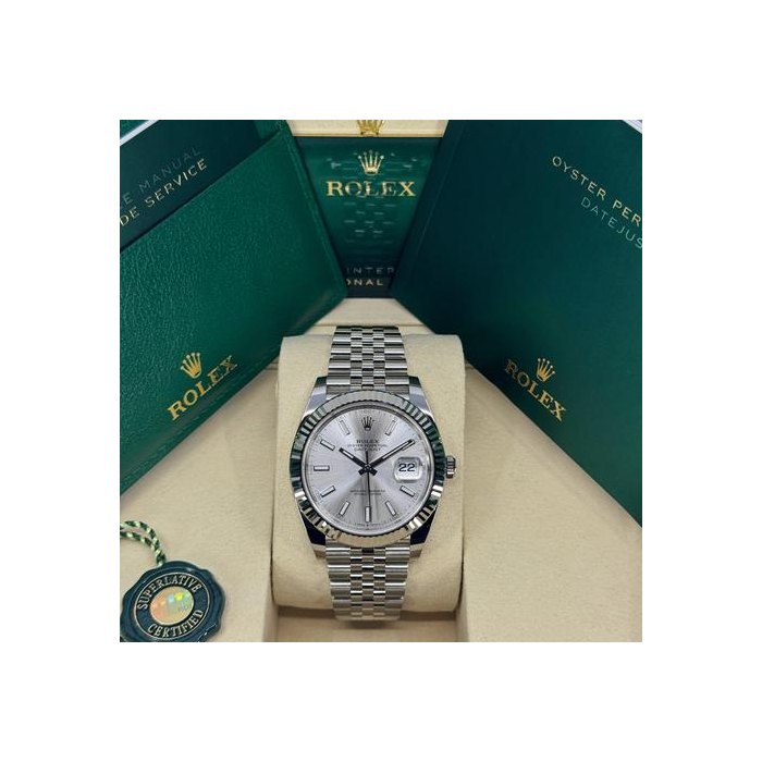 Rolex DatejustUnworn 2026 Datejust 41mm Stainless Steel Silver Jubilee 126334-0004