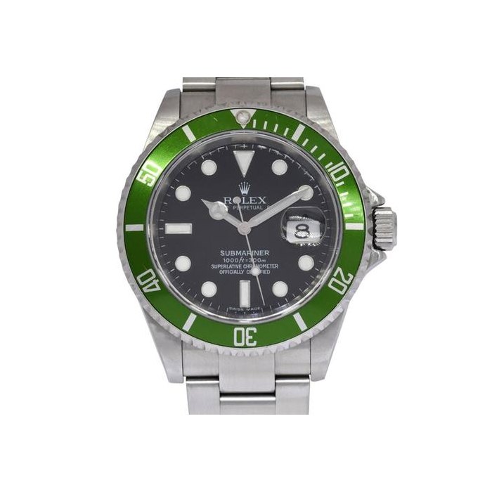 Rolex Submariner DateKermit Green Bezel Steel Mens Automatic Watch Z B/P 16610