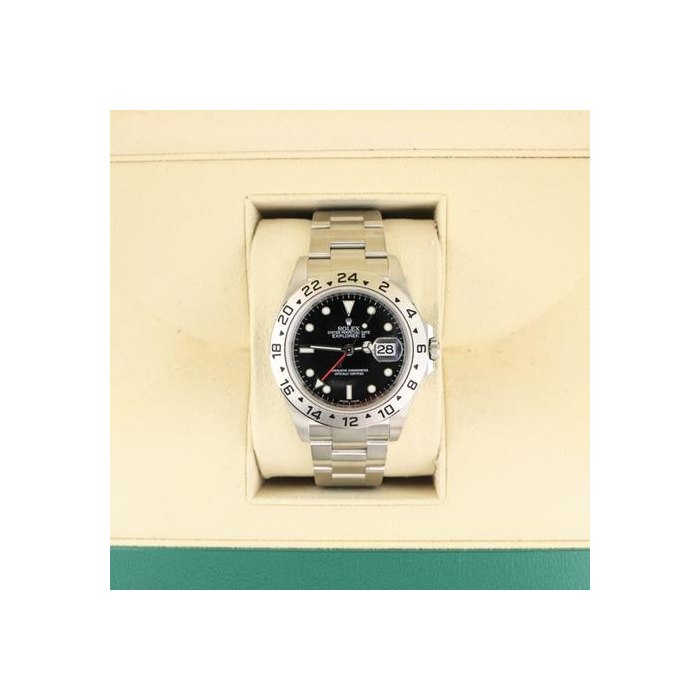 Rolex Explorer IIUnworn NOS 2009 Explorer II Stickered 16570 Black Dial SS No Papers 40mm