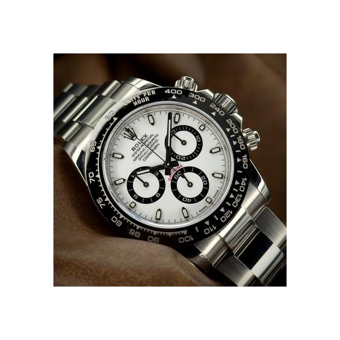 Rolex DaytonaCosmograph White Panda Dial Stainless Steel Box and Papers Ref. 116500LN