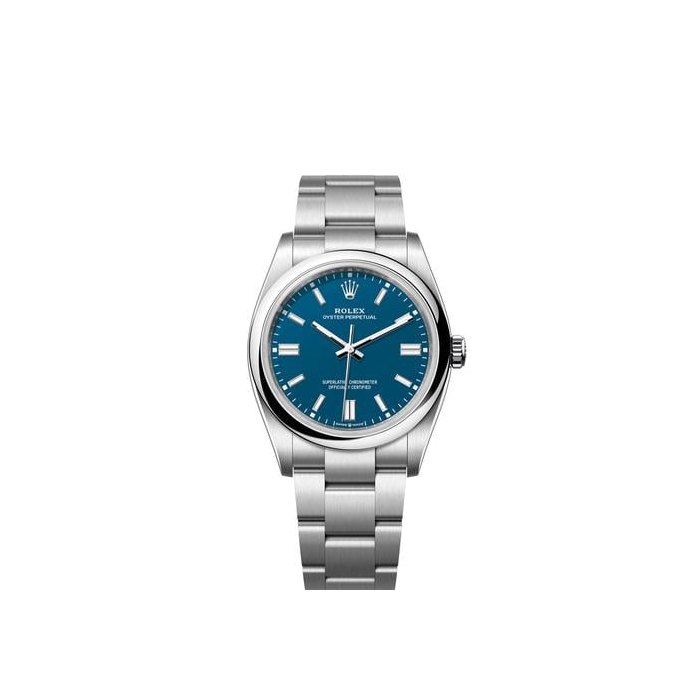 Rolex Oyster Perpetual36 NEW 2025 Blue Index Dial Stainless Steel Smooth Oyster Bracelet Ref. 126000