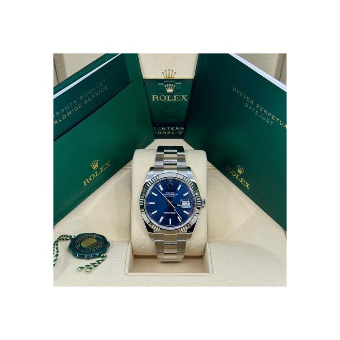 Rolex DatejustUnworn 2026 Datejust 41mm Stainless Steel Blue Oyster 126334-0001