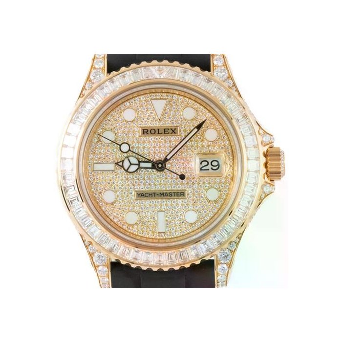 Rolex Yacht-Master42 UNWORN EXTREMELY RARE Factory Pave dial Yacht-master 42 Ref. 226668TBR