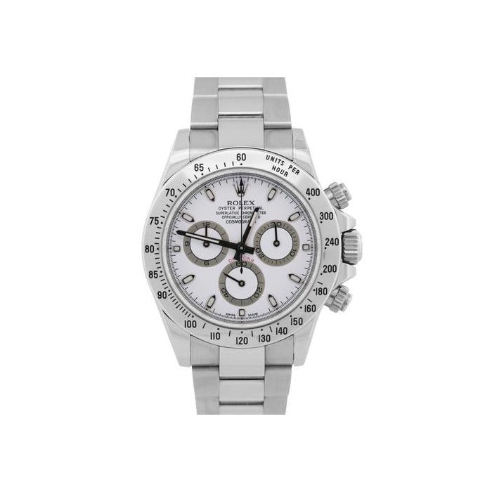 Rolex DaytonaUNPOLISHED 2011 PAPERS Rolex Daytona Cosmograph APH WHITE Steel 40mm 116520 BOX