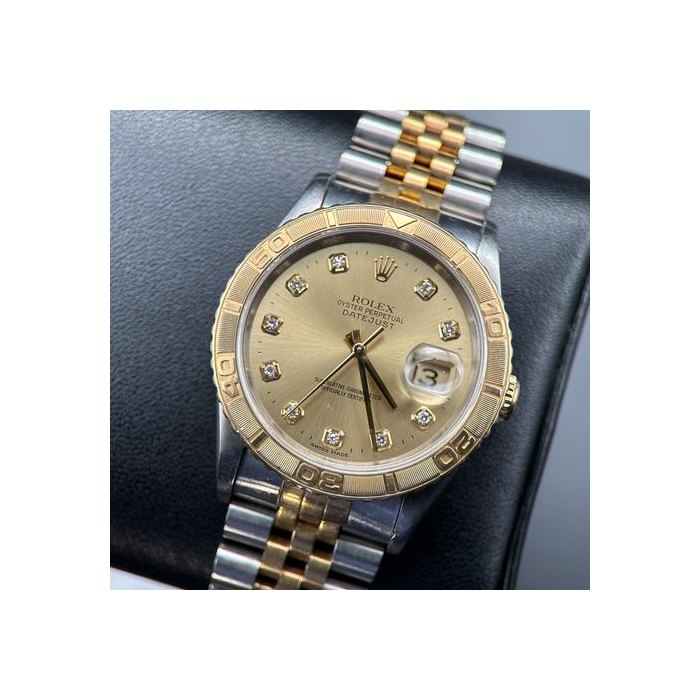 Rolex Datejust Turn-O-GraphTurn-O-Graph 16263 Champagne Diamond Dial