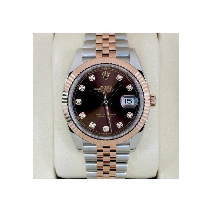 Rolex DatejustNEW 2026 Datejust 41mm 126331 Two-Tone Chocolate Diamond Dial
