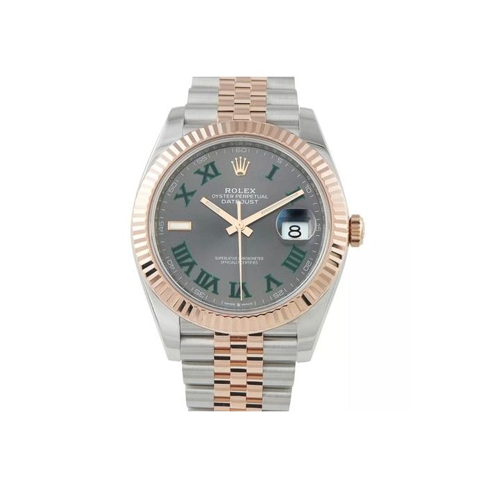 Rolex Datejust41 Wimbledon Dial Two-Tone Jubilee Watch 126331-0016