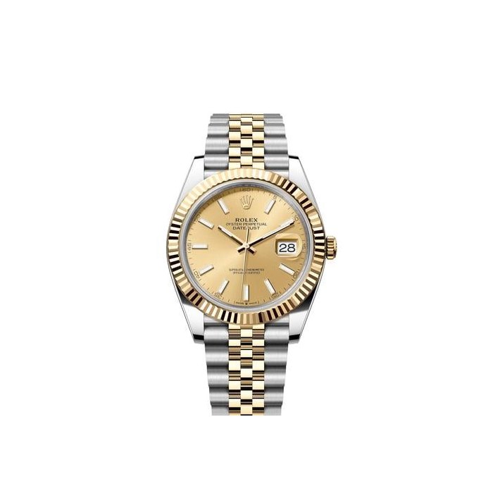 Rolex Rolex Datejust41 Champagne Index Dial Two Tone Yellow Gold Fluted Bezel Jubilee Bracelet, Price & Market Data