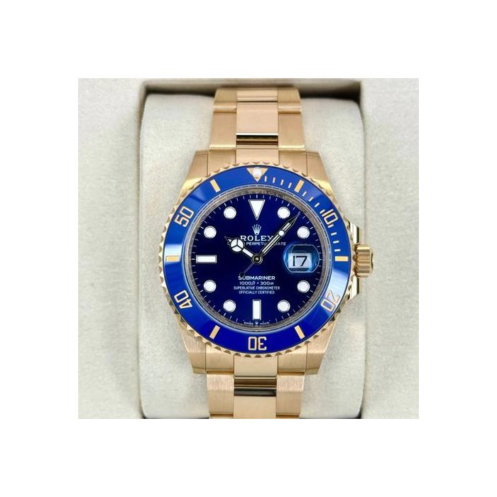 Rolex Submariner DateNEW 2025 Submariner “Bluesy” 41mm 126618LB Yellow Gold Blue Dial