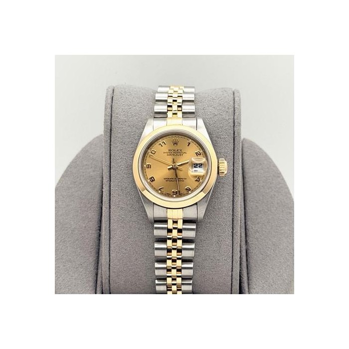 Rolex Rolex Lady-DatejustLadies Datejust 69163 Champagne Arabic Dial 18k Yellow Gold Steel, Price & Market Data