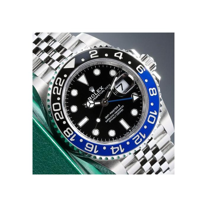 Rolex GMT-Master IIBatgirl 40mm Black Dial Blue Black Ceramic Bezel Jubilee 126710BLNR