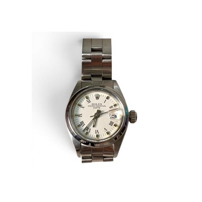 Rolex Lady-DatejustLadies Date 26 mm Steel White Roman Oyster Automatic Watch 6916 Circa 1981