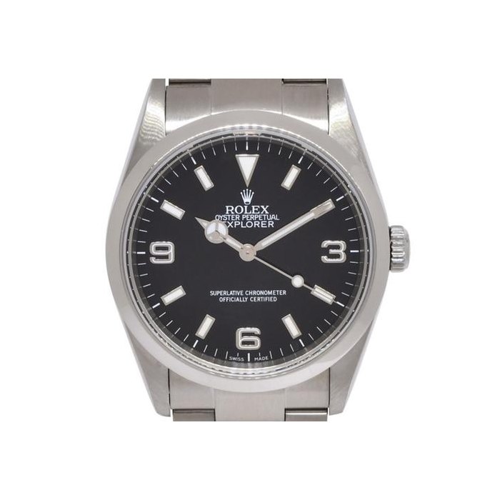 Rolex ExplorerStainless Steel Black Dial MK2 Mens 36mm Watch Z 114270