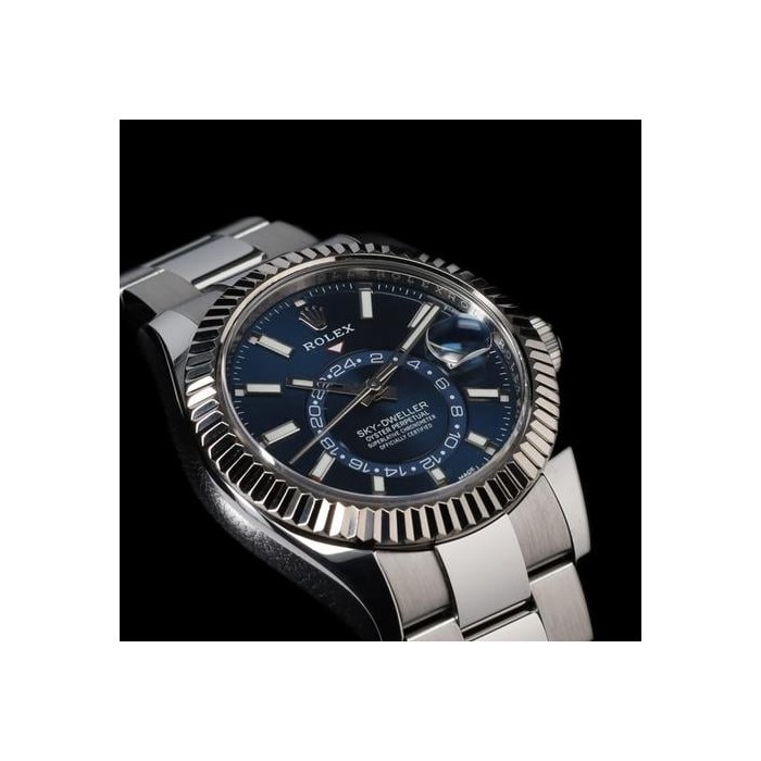 Rolex Sky-DwellerBlue Fluted Oyster 326934 FULL SET
