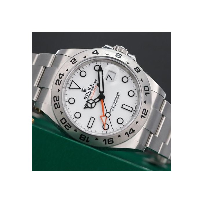 Rolex Explorer II42mm 2025 COMPLETE White Dial Stainless Steel Oyster Bracelet 226570 Complete Set