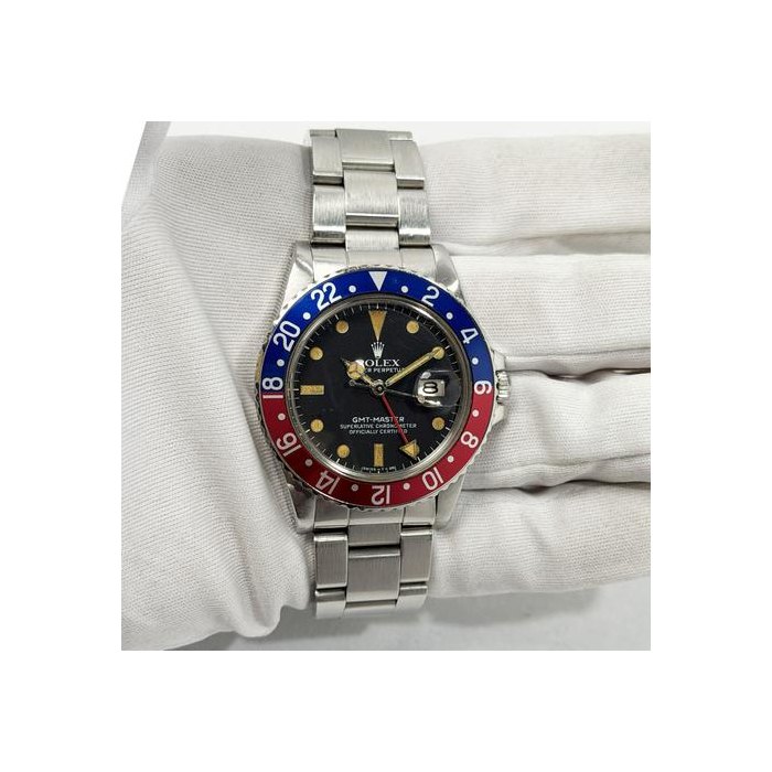 Rolex GMT-Master1981 Rolex GMT-Master Pepsi 16750 40MM Black Dial Oyster SteelGMT-Master Pepsi