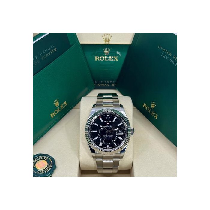 Rolex Sky-DwellerUnworn 2026 Sky-Dweller 42mm 18k WG & Stainless Steel Black Oyster 336934-0007