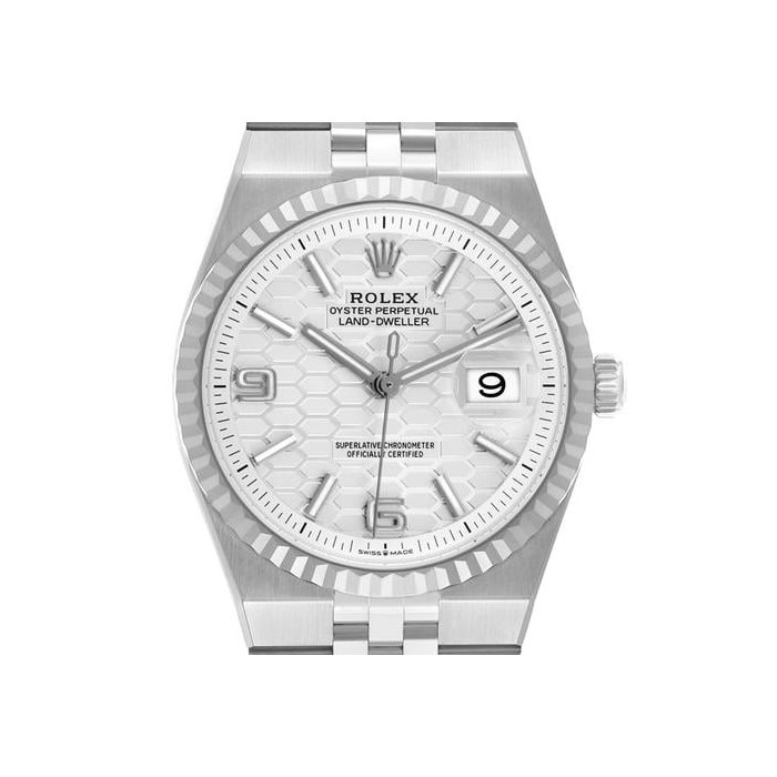 Rolex Land-DwellerSteel White Gold Mens Watch 127234 Unworn