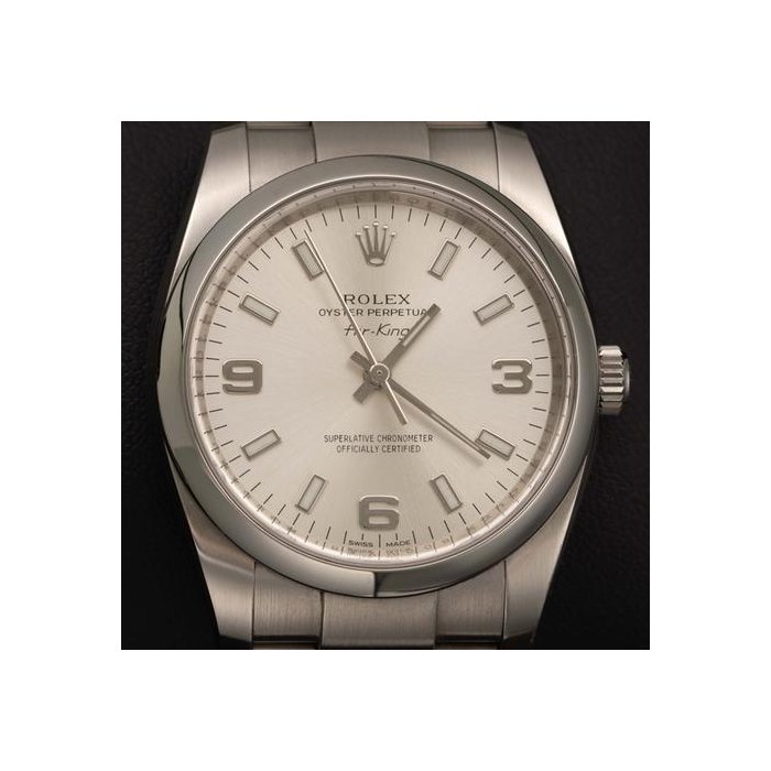 Rolex Oyster PerpetualAir-King Box & Papers - White Dial Ref. 114200