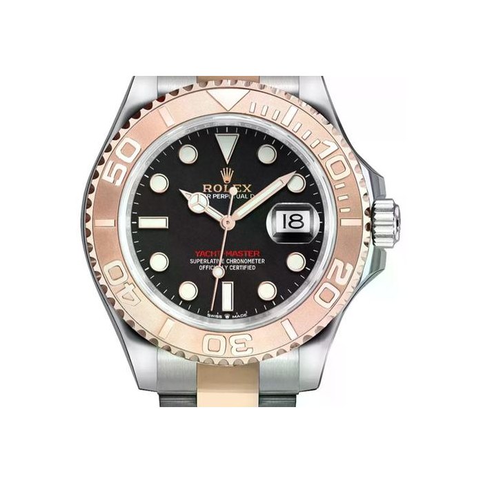 Rolex Rolex Yacht-Master40mm Black Dial Date 18k Rose Gold / Stainless Steel Men's Watch 126621 Includes Box w Manufacturer Case Stickers, Price & Market Data