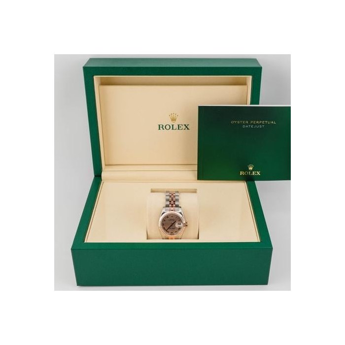 Rolex Lady-Datejust179171 Lady-Datejust 26 mm Rose Gold Pink Champagne Dial Jubilee Box 2015