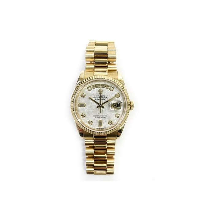 Rolex Day-Date36 Yellow Gold Meteorite Diamond Dial 118238