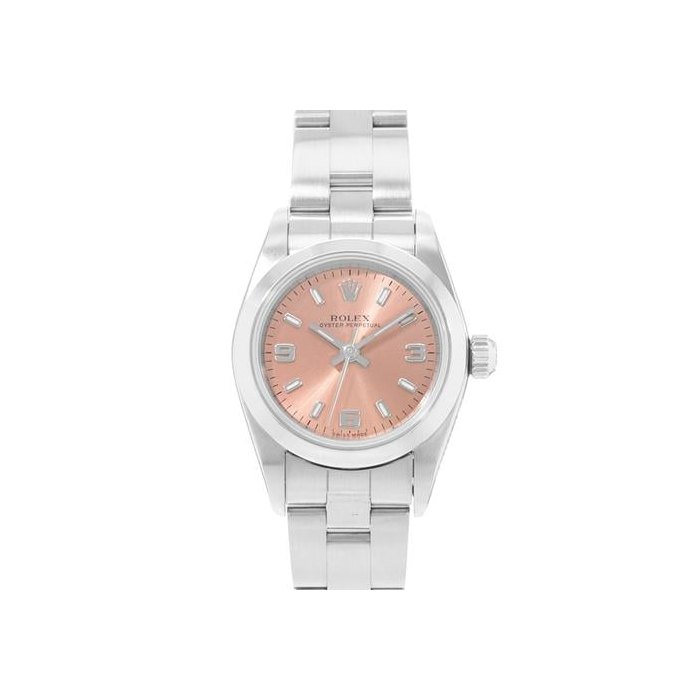 Rolex Oyster Perpetual24 76080 Pink Arabic Steel Oyster Ladies Watch Paper 2005