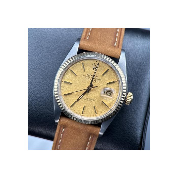 Rolex Datejust36 16013 Champagne Linen Dial