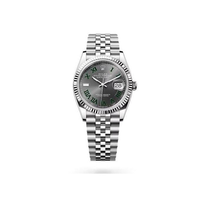 Rolex Datejust36 NEW 2026 Wimbledon Dial Stainless Steel Fluted Bezel Jubilee Bracelet Ref. 126234