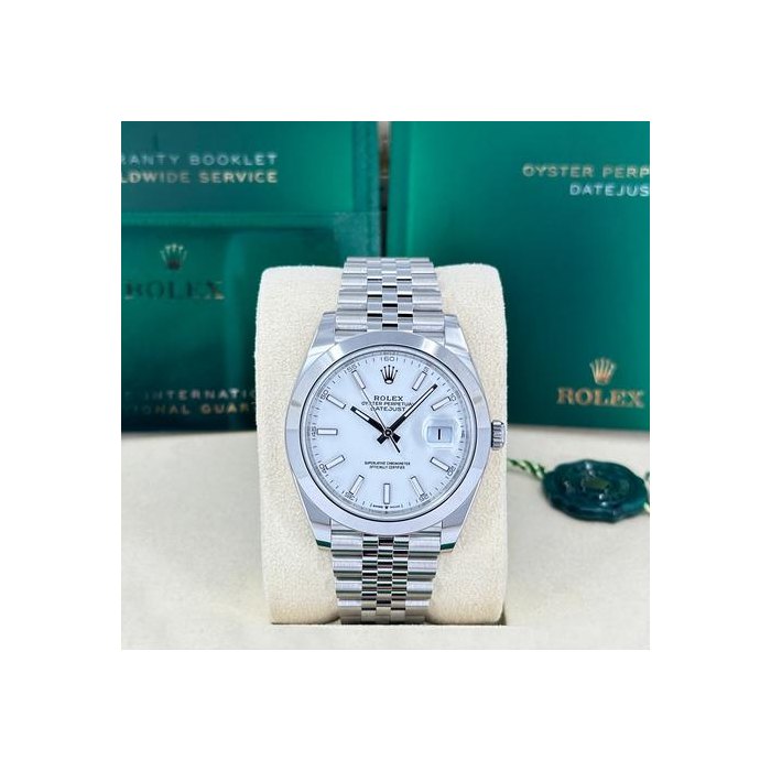 Rolex DatejustUNWORN Datejust 41mm White Jubilee 126300-0006 2026