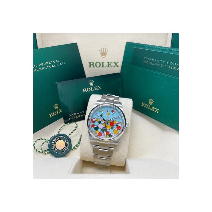 Rolex Oyster PerpetualNEW Oyster Perpetual 41mm 124300 Turquoise Celebration Dial Oyster Bracelet