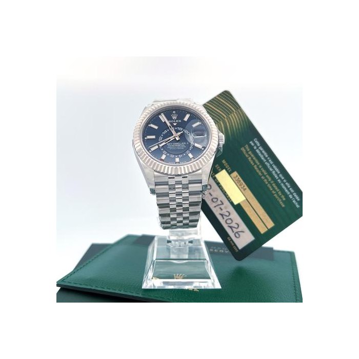 Rolex Sky-Dweller336934 Blue Dial Jubilee NEW WOOD CARD