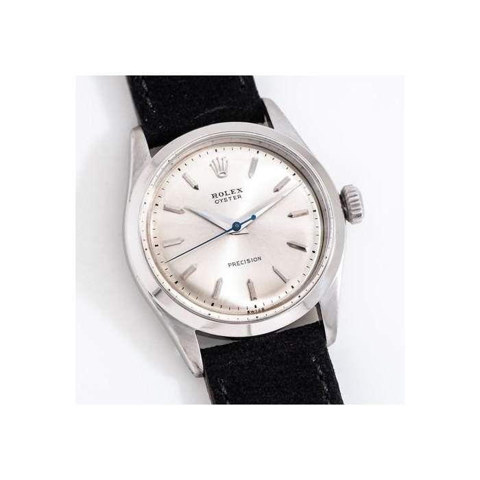 Rolex Oyster1952 Vintage Rolex Oyster No Lume Dial Ref. 6282 Stainless Steel Watch ( 15867)